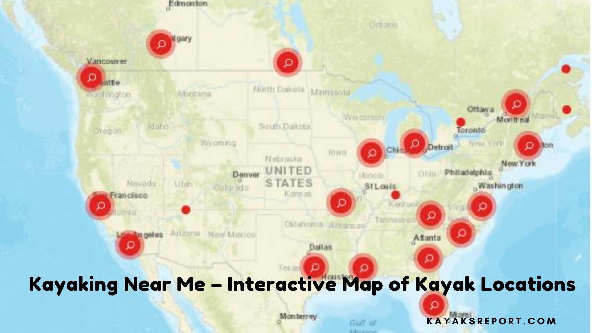 Kayaking Near Me Interactive Map Of Kayak Locations Of 2024